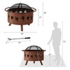 Nature Spring Nature Spring 32-inch Round Outdoor Leaf Fire Pit 405612DOP